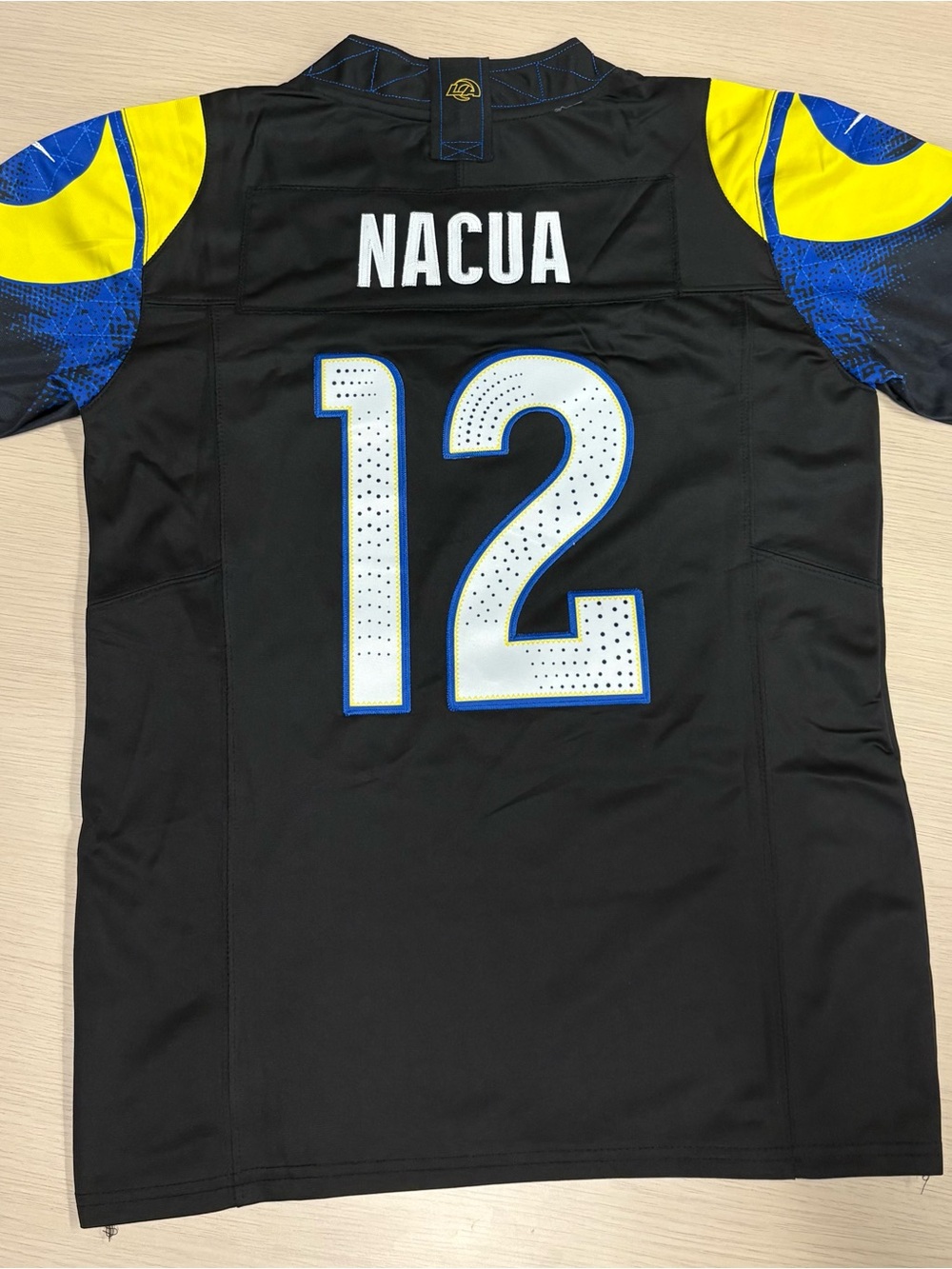 Puca Nacua Black Rivals Kids LA Rams 10/12 Jersey